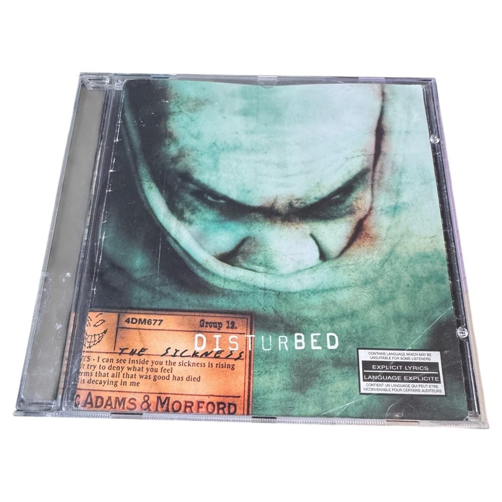 Disturbed‎ The Sickness CD Album Explicit Lyrics 2000 Rock Metal Canadian Import
